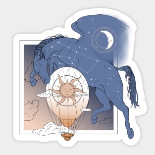 Night comes Sticker